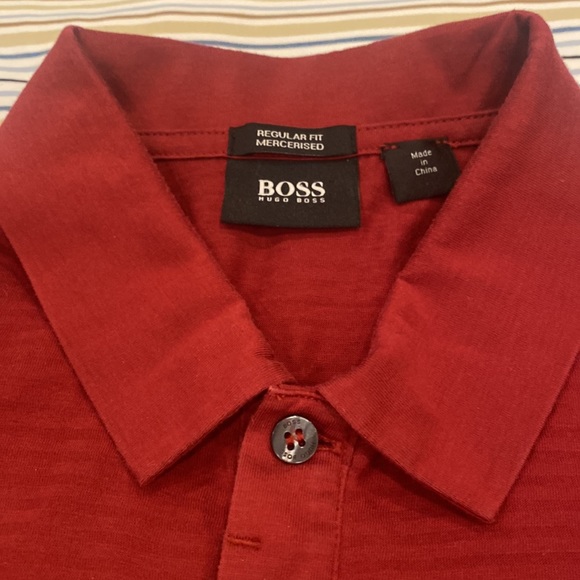 Red Hugo Boss Polo size - S - Picture 2 of 4